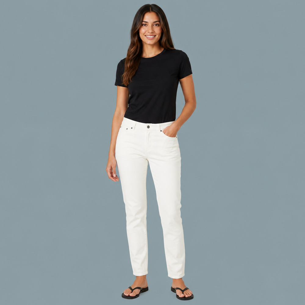 Prana Size 14 White Carlotta Capri Ankle Zip Slim Skinny Cotton Blend Pants